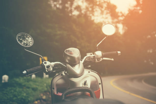 istock Vintage tone of Motorcycle on road. 942305974