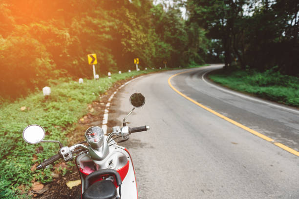 istock Vintage tone of Motorcycle on road. 942309074