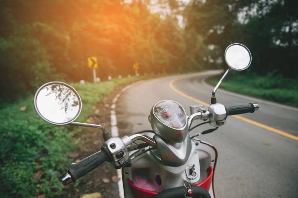 istock Vintage tone of Motorcycle on road. 942309250