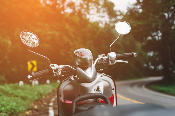 istock Vintage tone of Motorcycle on road. 942309398