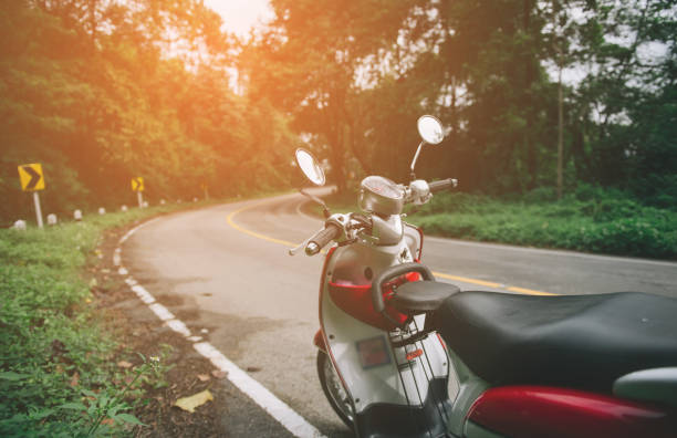 istock Vintage tone of Motorcycle on road. 942309652