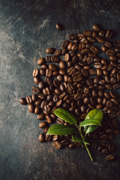 istock Arrangement of roasted coffee beans 942313364