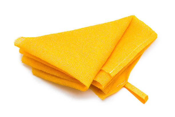 istock Body wash sponge isolated on white 942313368