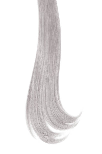 istock Blond hair on white background 942313608