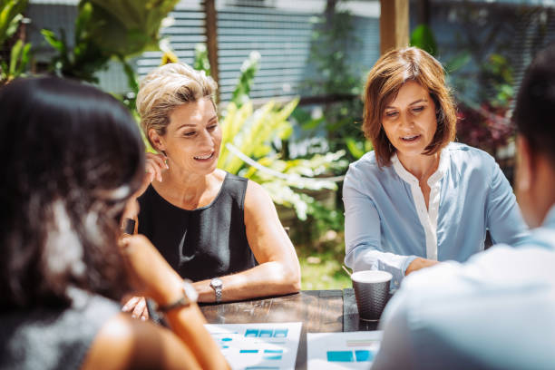 istock Business people working together outdoors 942314258