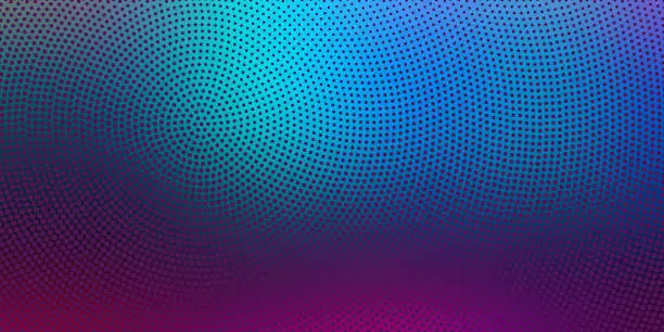 Vector illustration of Halftone spotted background