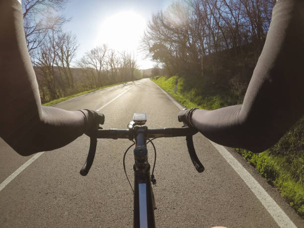 istock Training on a racing bicycle in Tuscany 942338636