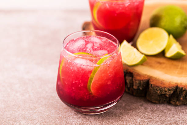 istock Alcoholic cocktail sour cherry gin or porch crawler. Lemonade. 942344458