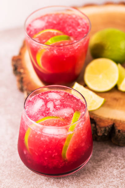 istock Alcoholic cocktail sour cherry gin or porch crawler. Lemonade. 942345160