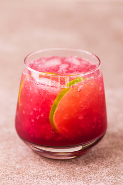 istock Alcoholic cocktail sour cherry gin or porch crawler. Lemonade. 942345210