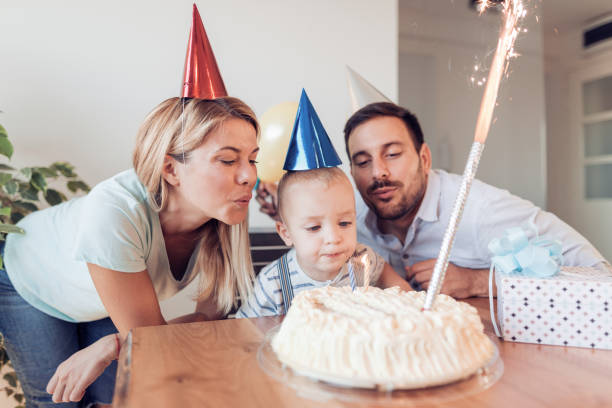 istock Happy family having fun at home 942349906