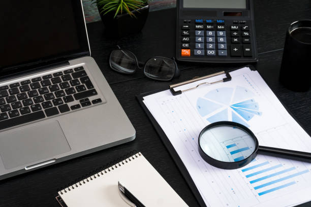 istock Business and the financial reports a workplace 942350670