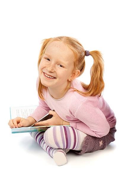 istock Happy girl with book 94235298
