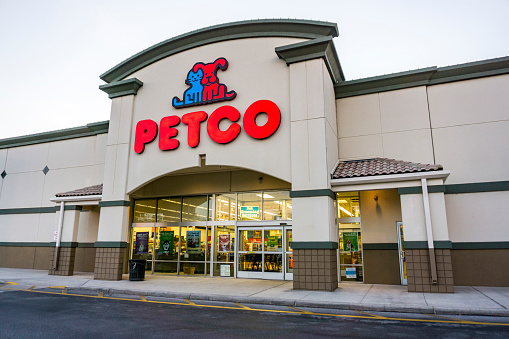 Petco store in Millenia Plaza, Orlando, Florida on March 27, 2018. Petco is a pet retailer in the United States.