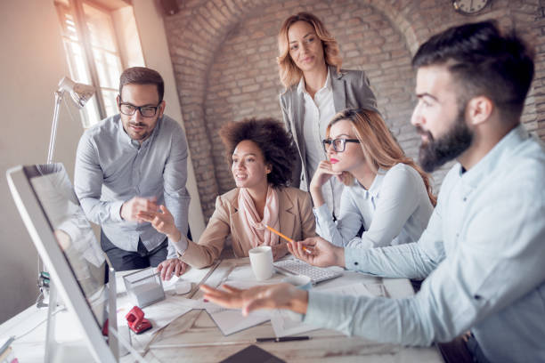 istock Business coworkers discussing new ideas 942354348