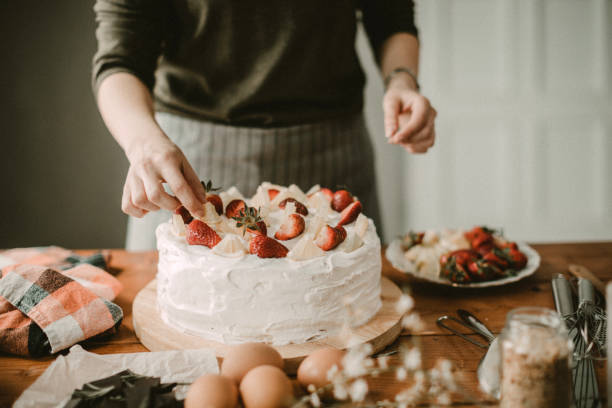 istock Cake full of fruit 942357536