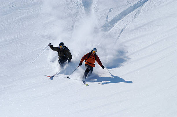 istock Telemarker in fresh snow 94236402