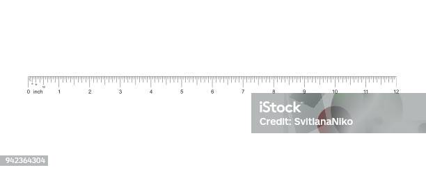 Ruler 12 Inch 12inch Grid With A Division To One Sixteenth Measuring Tool  Ruler Graduation Ruler Grid 12inch Size Indicator Units Stock Illustration  - Download Image Now - iStock