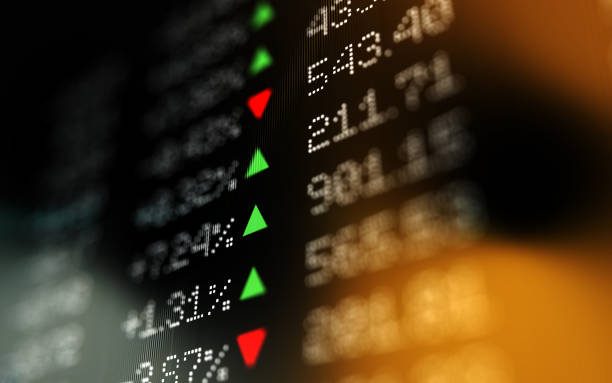 Financial and Technical Data Analysis Graph Showing Stock Market Trends