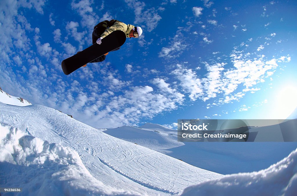 Da Snowboard Salto - Foto stock royalty-free di Saltare