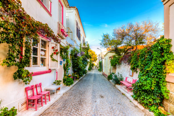 bozcaada island in turkey - turkey mediterranean sea mediterranean countries vacations foto e immagini stock