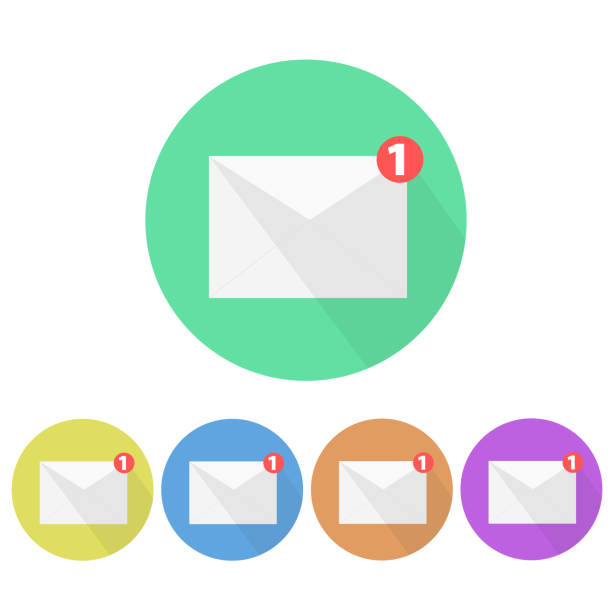 istock White envelope letter with counter notification and shadow, concept of incoming email message, mail delivery service, newsletter announcement flat modern vector illustration design isolated 942379536
