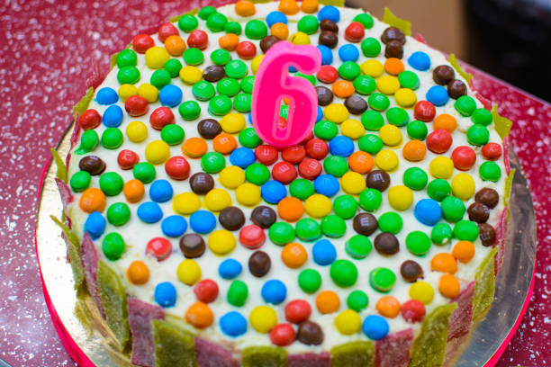 istock cake close-up decorated with sweets of different colors 942384960