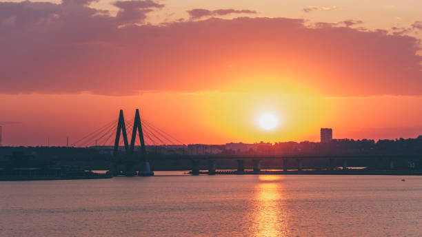 istock Millennium bridge in Kazan, Russia. 942390502