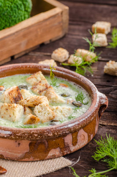 istock Broccoli soup vintage photography 942400512