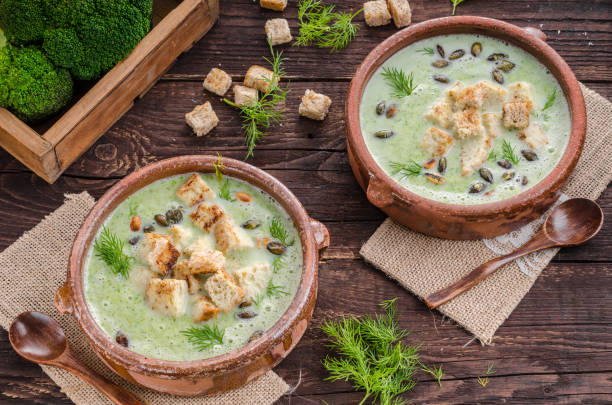 istock Broccoli soup vintage photography 942403020