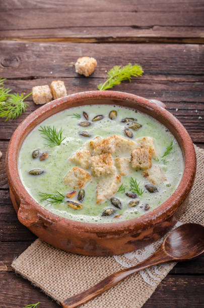 istock Broccoli soup vintage photography 942403736