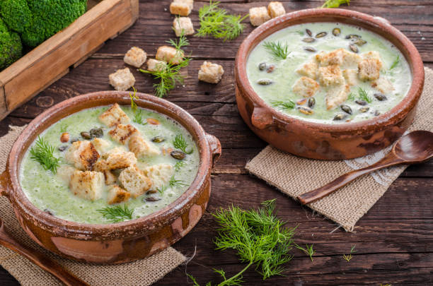 istock Broccoli soup vintage photography 942410774