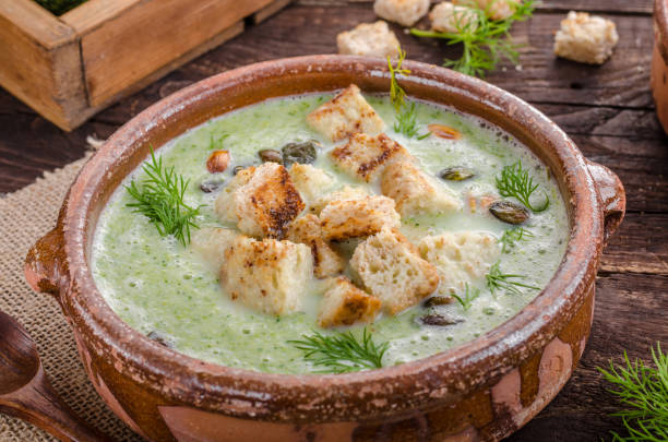 istock Broccoli soup vintage photography 942417578
