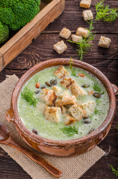 istock Broccoli soup vintage photography 942428330