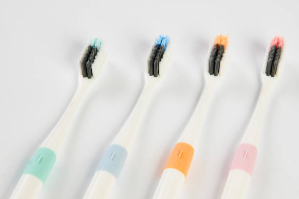 istock Colorful Toothbrush on white background 942429146