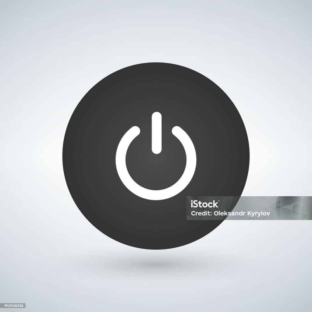 Abstract Power Button For Websites Ui Or Applications Vector ...