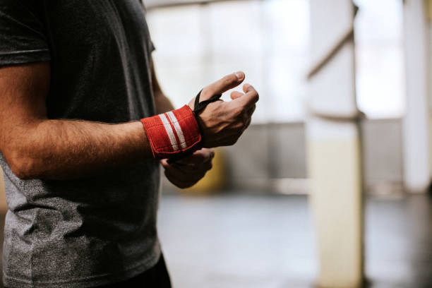 Tying Up Sports Glove
