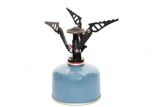 istock Camping gas stove on a white background 942440270