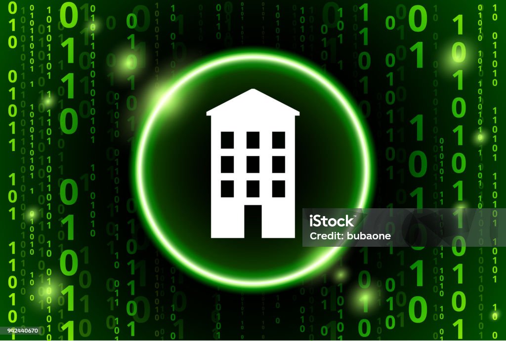 Building Binary Code Vector Pattern Background Stock Illustration ...