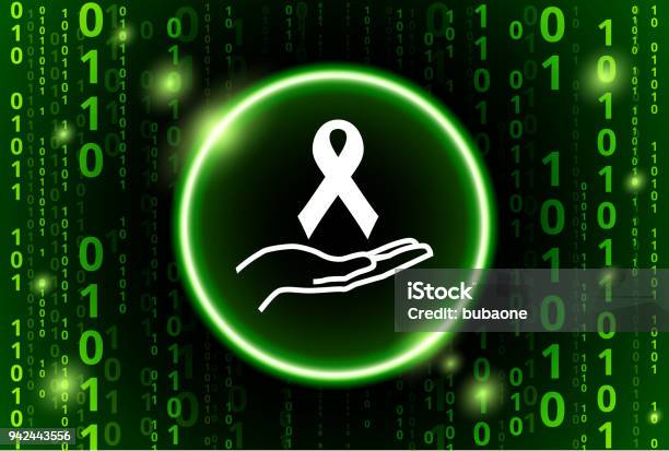 Ribbon Hand Binary Code Vector Pattern Background Stock Illustration ...