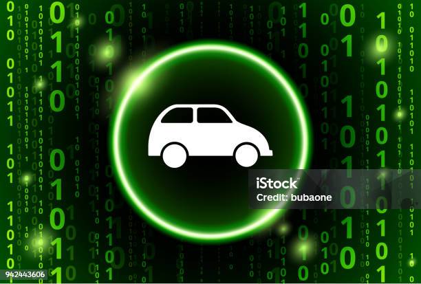 Car Binary Code Vector Pattern Background Stock Illustration - Download ...