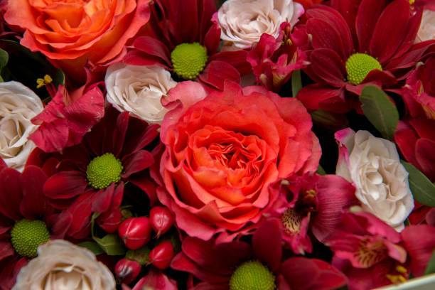 istock Bouquet of flowers as background. 942444146