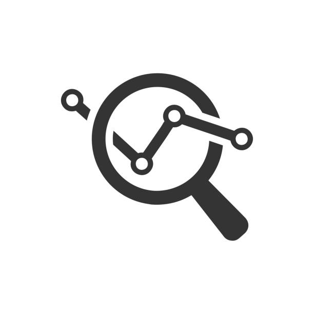 Market Research Icon Beautiful, meticulously designed Icon. Perfect for use in designing and developing websites, printed materials, presentations, Promotional Materials, Illustrations, Infographics or any type of design projects analyzing stock illustrations