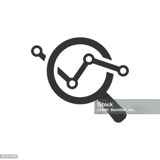 Market Research Icon Stock Illustration - Download Image Now - Icon Symbol, Data, Analyzing