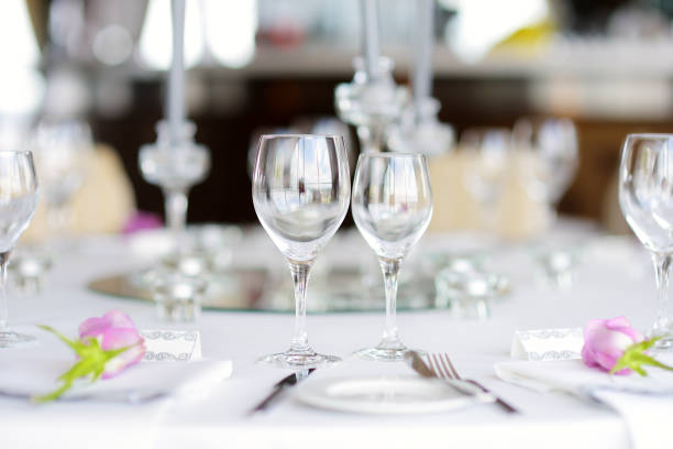 istock Beautiful table set for some festive event, party or wedding 942476540