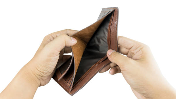 istock Hand open wallet without money and nothing 942483946