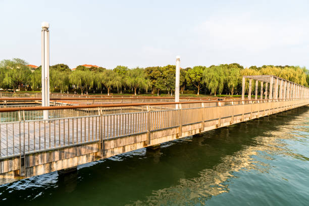Suzhou golden chicken lake industrial park scenery.