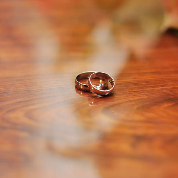 istock wedding rings for bride and groom 942495070