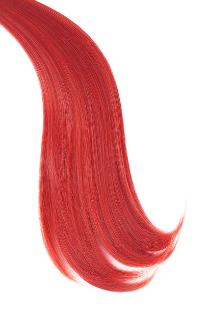 istock Red natural hair on white background 942498504