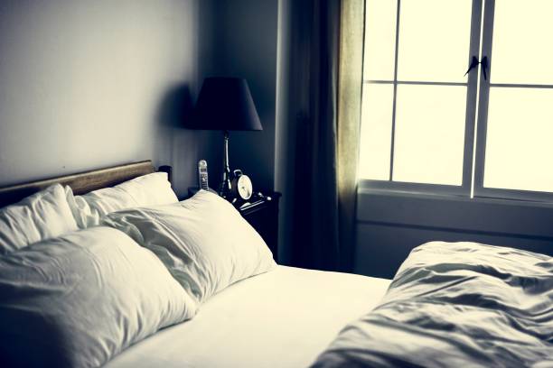 istock Bedroom with no people 942515120